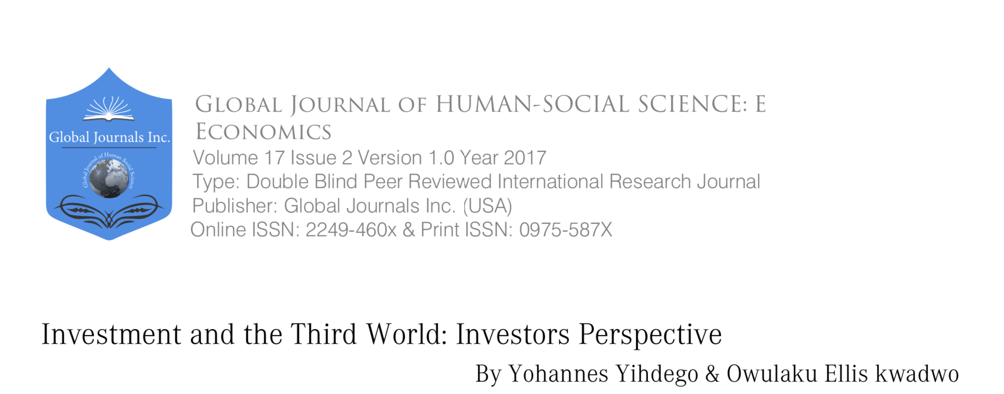 Published articles_Peer reviewed journals_Dr Yohannes Yihdego