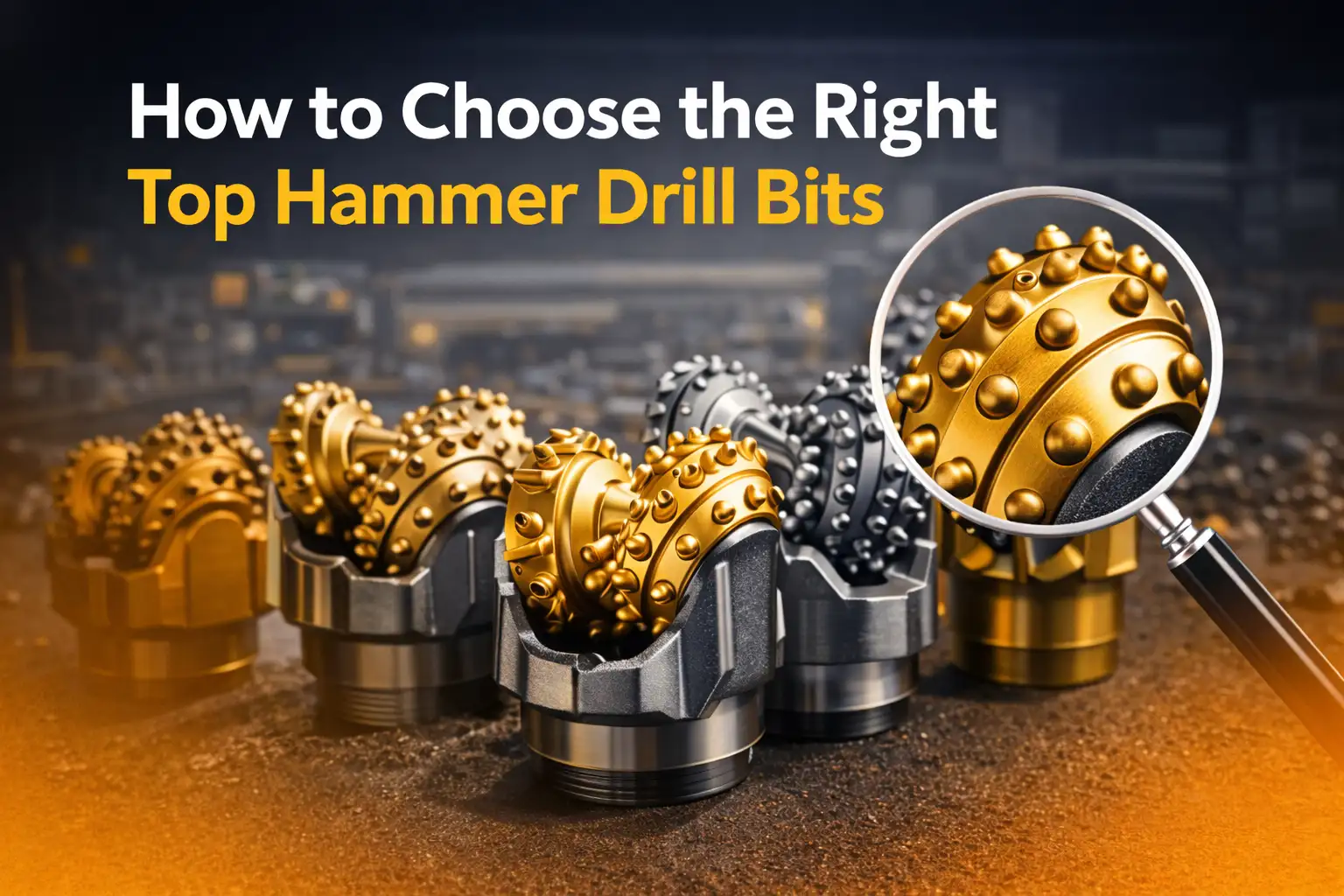 How to Choose the Right Top Hammer Drill Bits - RockHound