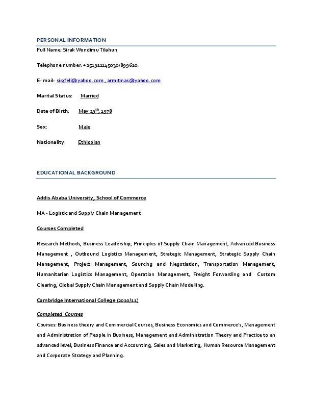 Sirak Wondimu Tilahun, Sub Contractor Sanitation Value Chain Project - Marketing Expert at SMEC International Ethiopia