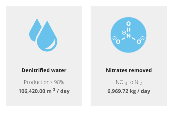 BIOLOGICAL DENITRIFICATION OF WATER