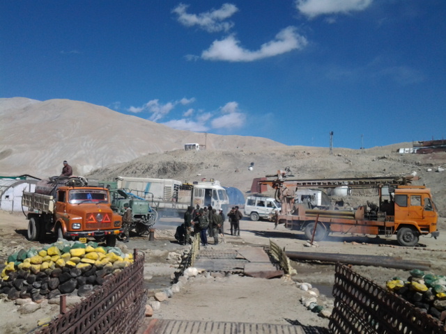Groundwater development at Chushul 14260 feet above mean sea level.Ladakh India