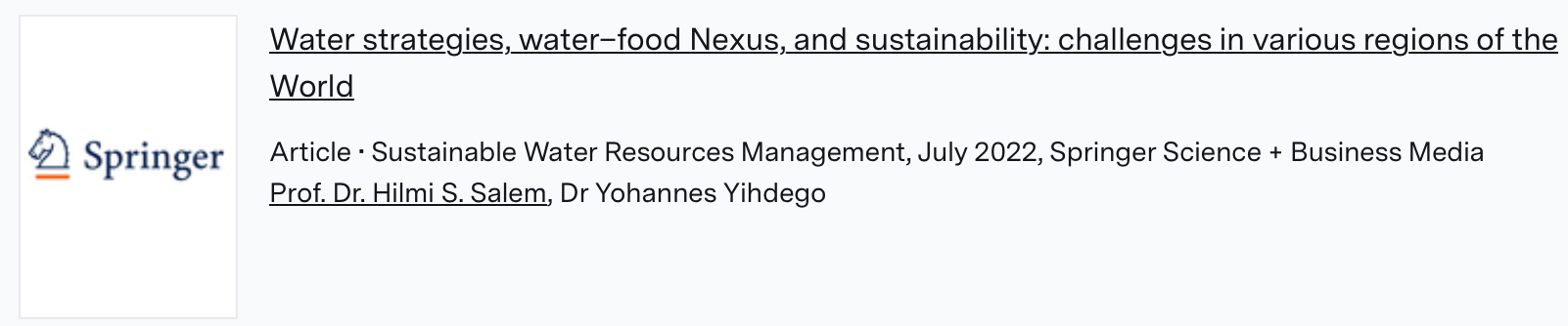 Published articles_Peer reviewed journals_Dr Yohannes Yihdego