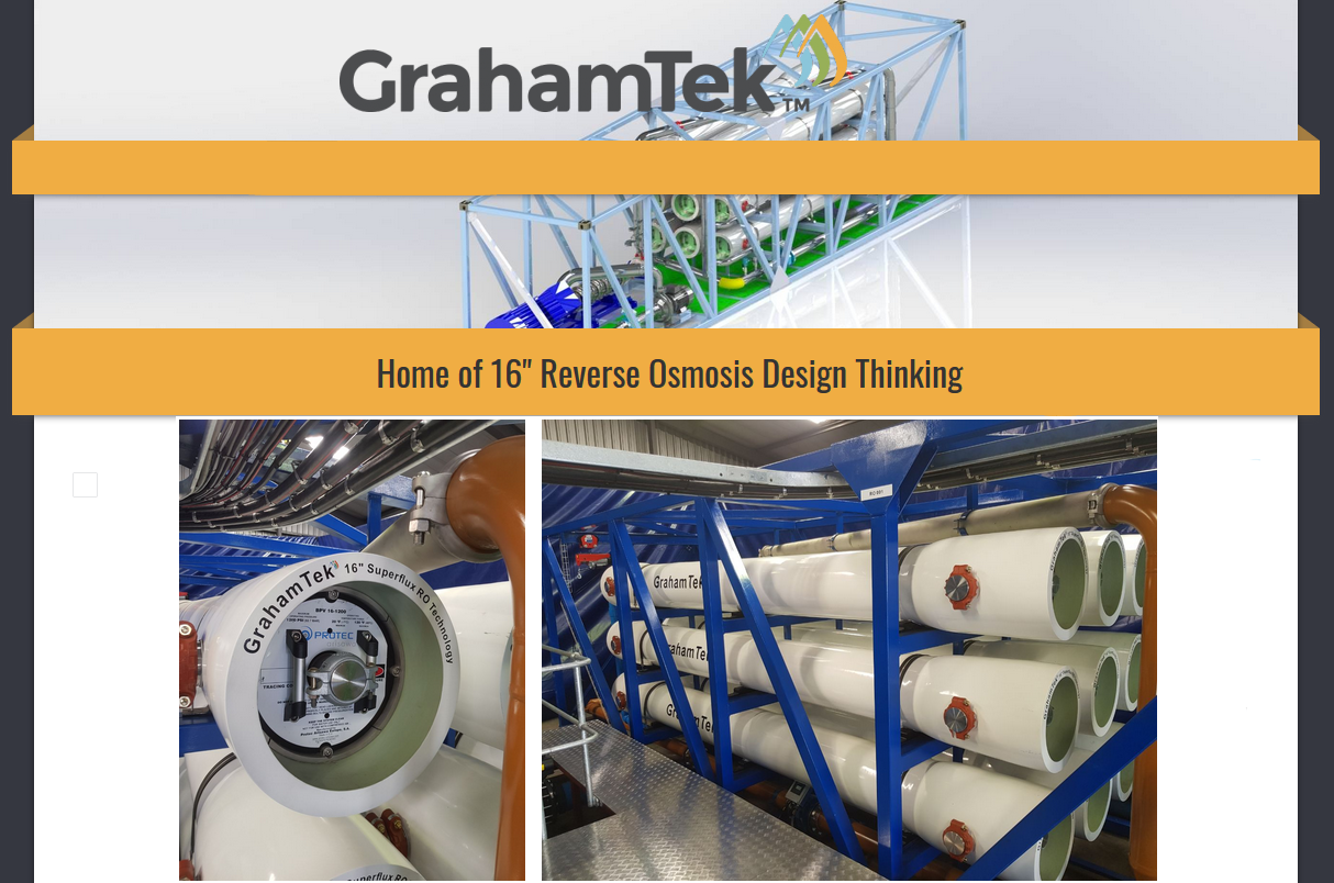 GrahamTek Founder, Pioneer of 16" RO Technology