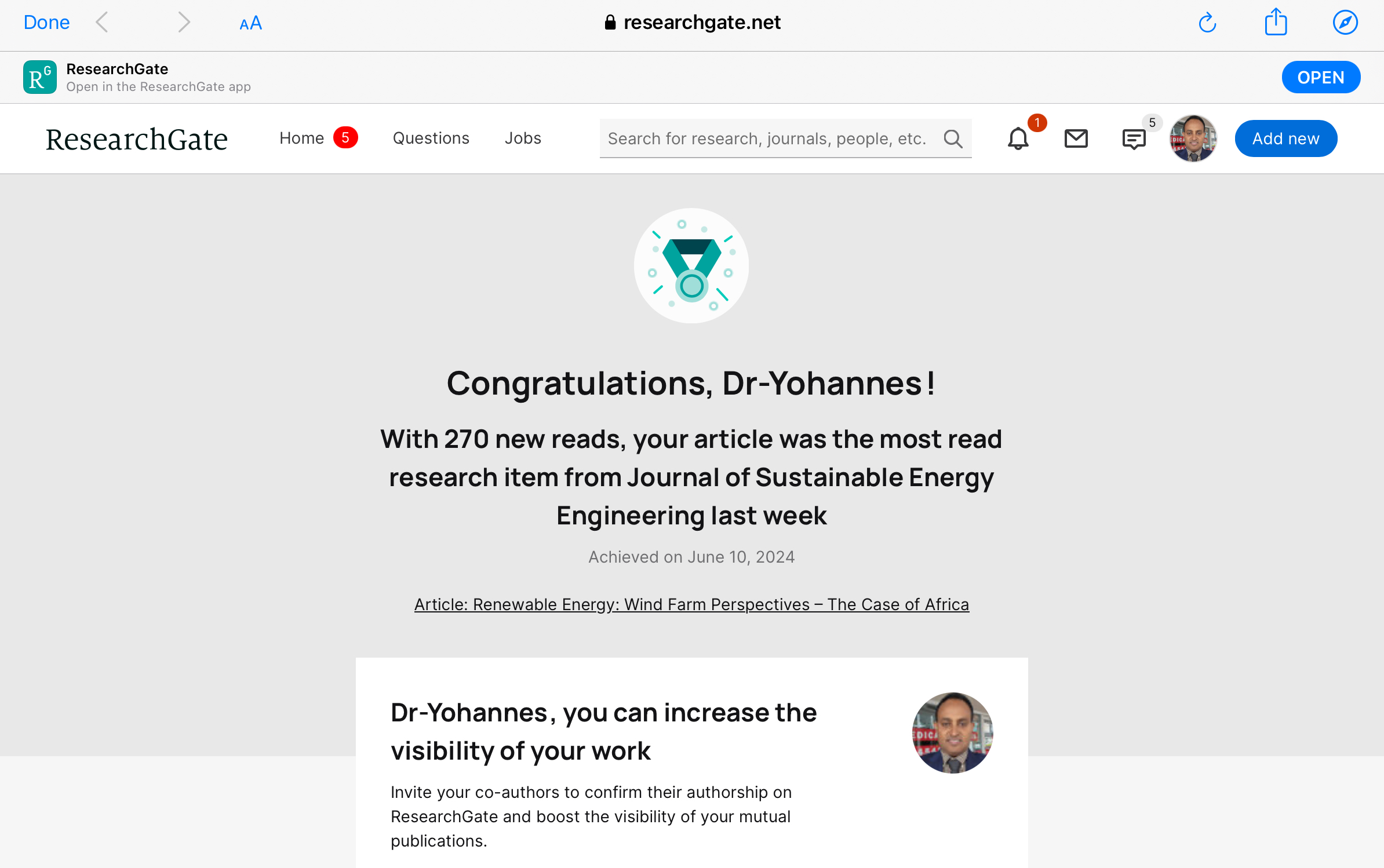 Published articles_Peer reviewed journals_Dr Yohannes Yihdego