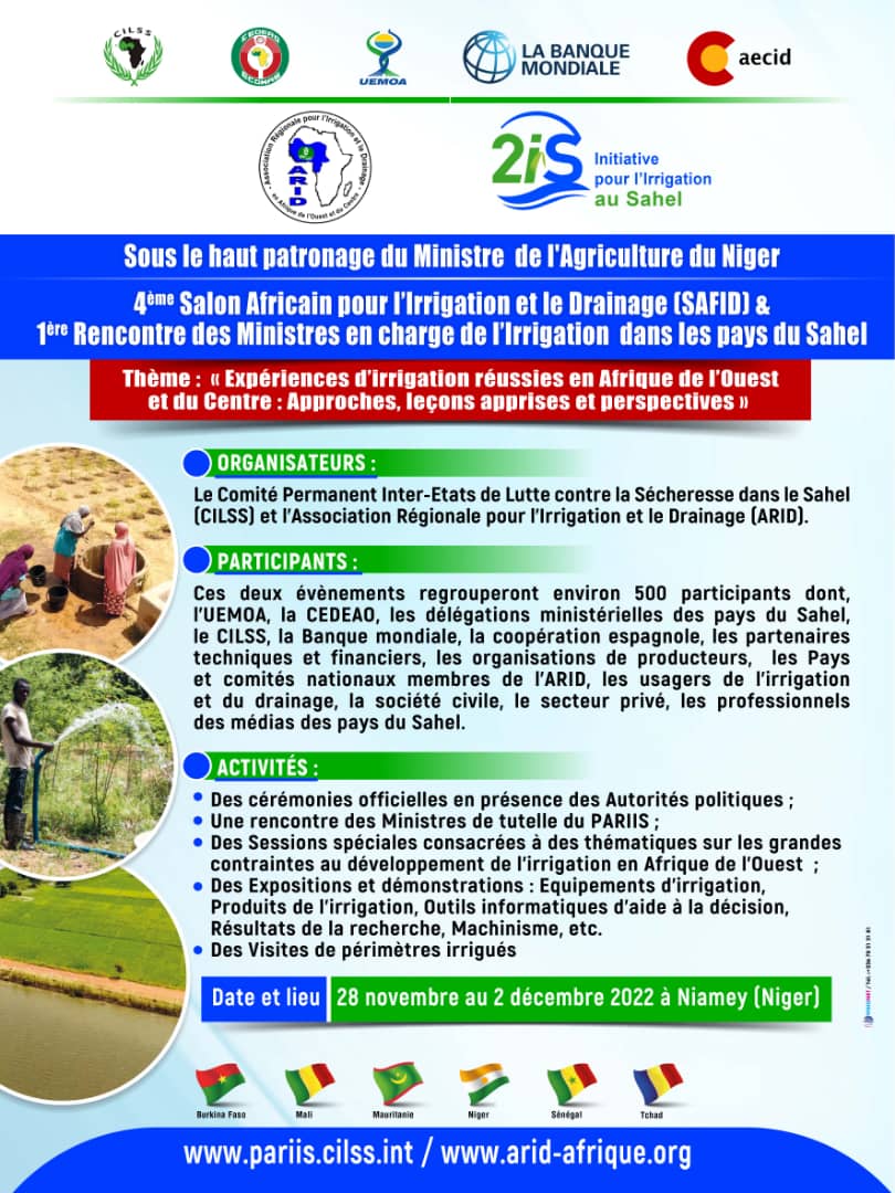 -1&egrave;re Rencontre-de-haut-niveau des Ministres-de l&rsquo;irrigation des pays du Sahel et de la 4eme &eacute;dition-du Salon Africain l&rsquo;Irrigation-et-du-...