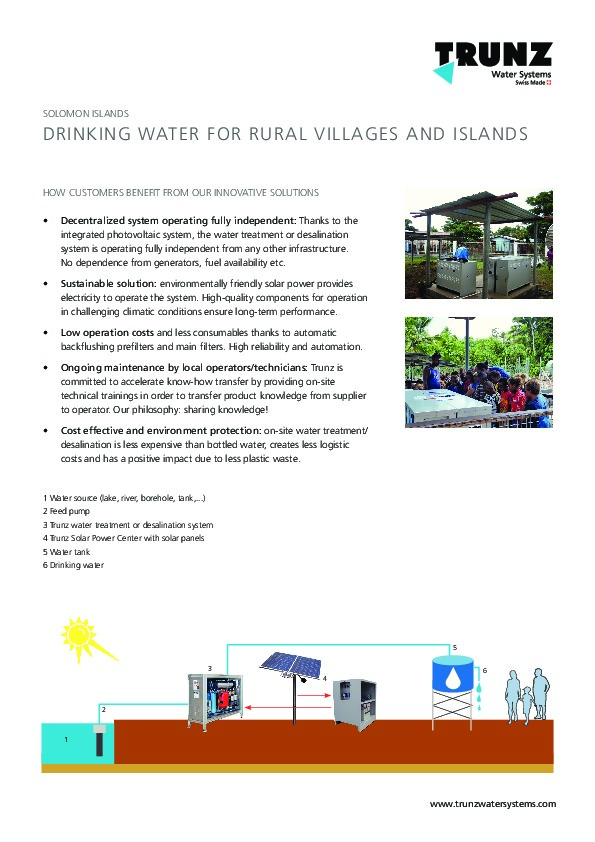 Reference projects of Trunz Water Systems