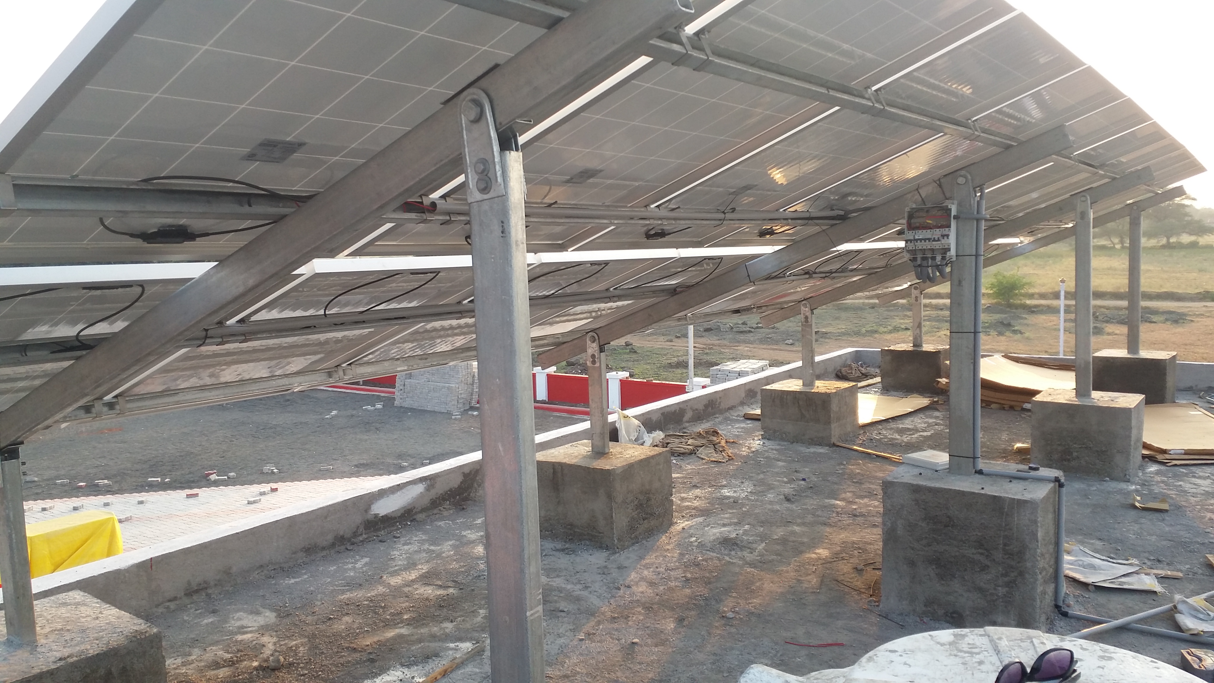 Solar power plant installation