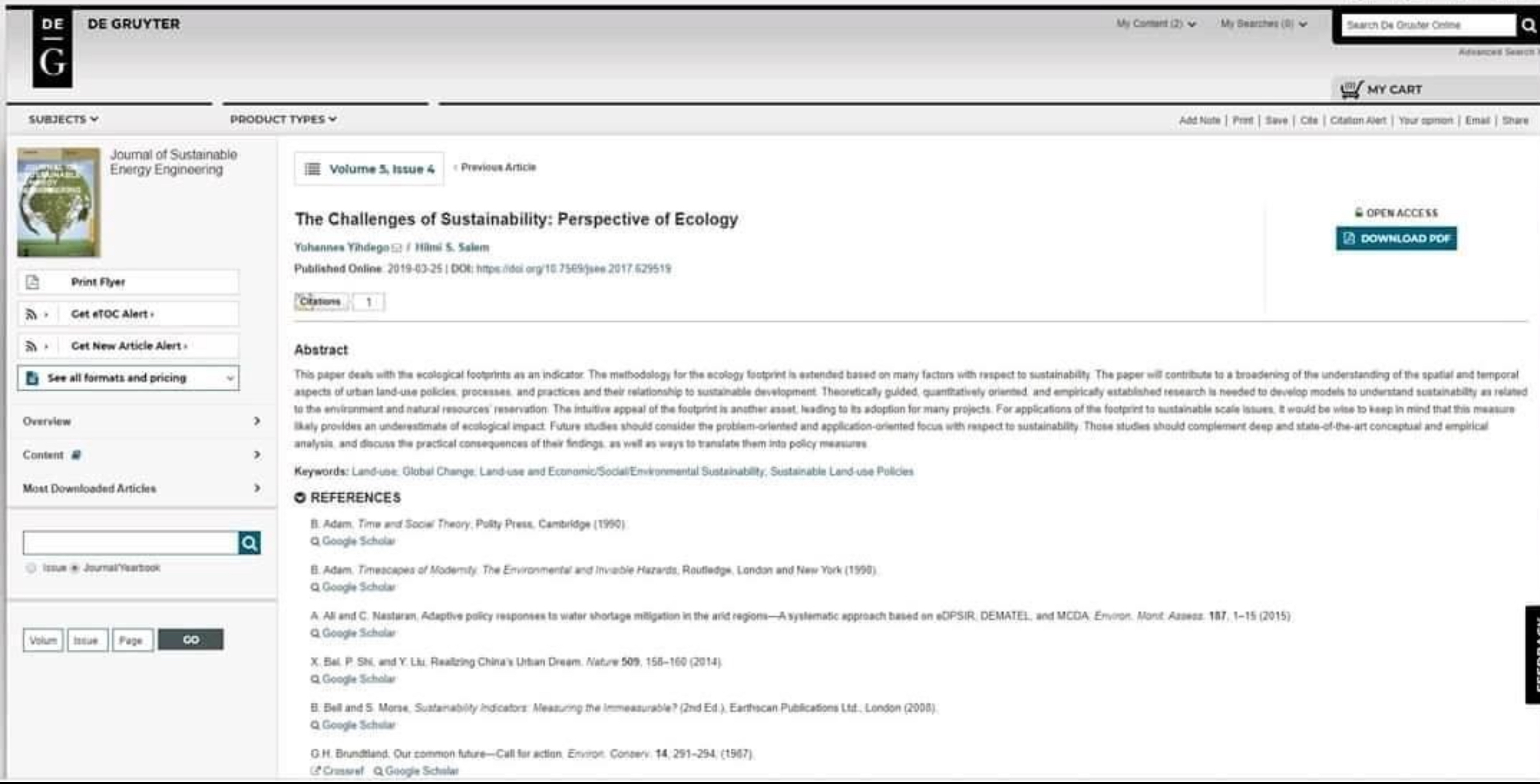 Published articles_Peer reviewed journals_Dr Yohannes Yihdego