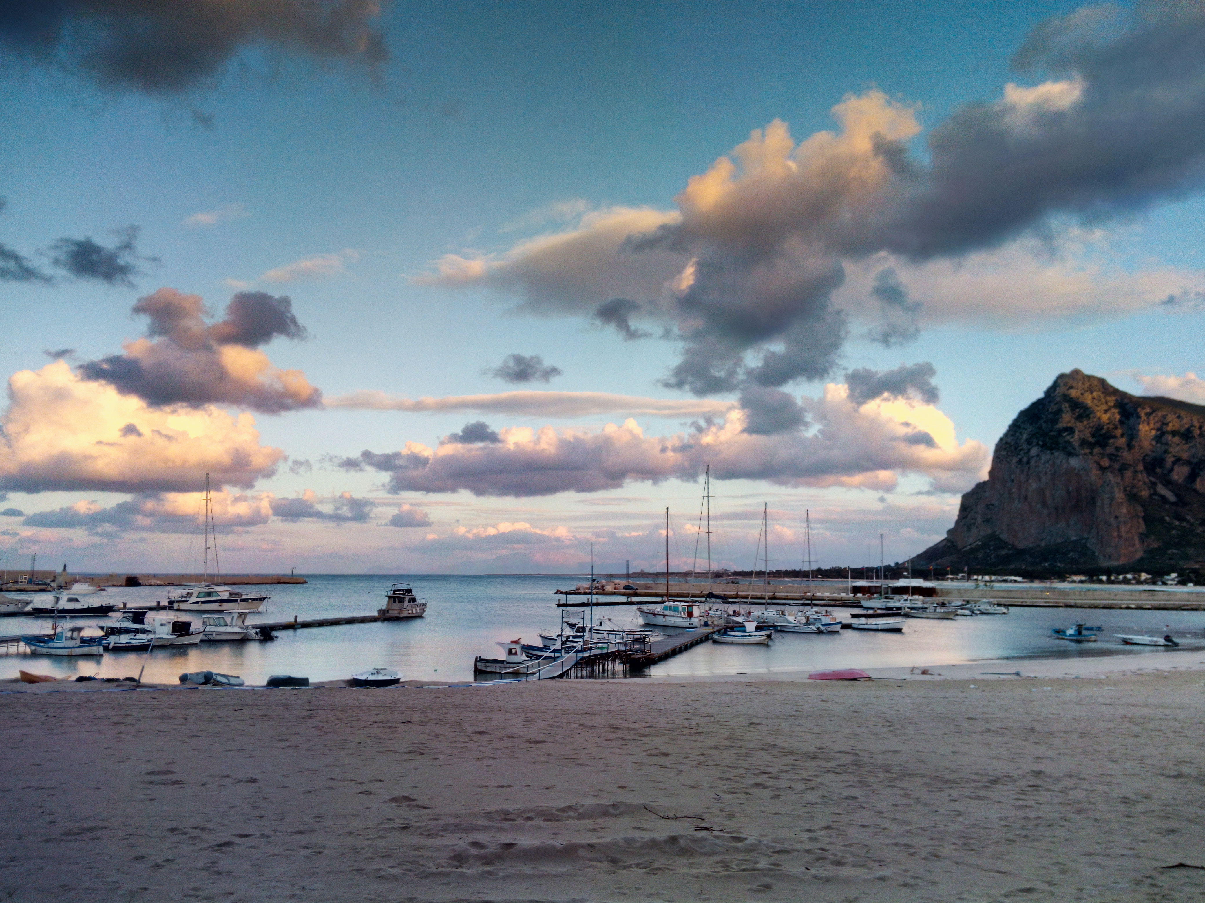 Mediterranean Sea in the winter