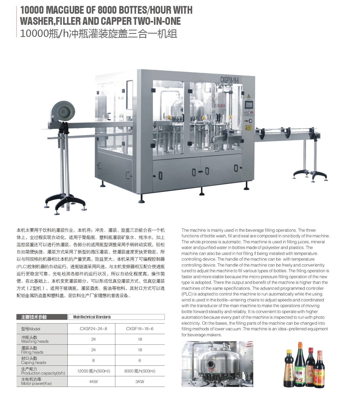 bottle blow molding machine, bottling lines, whole plant equipment for bottled drinks