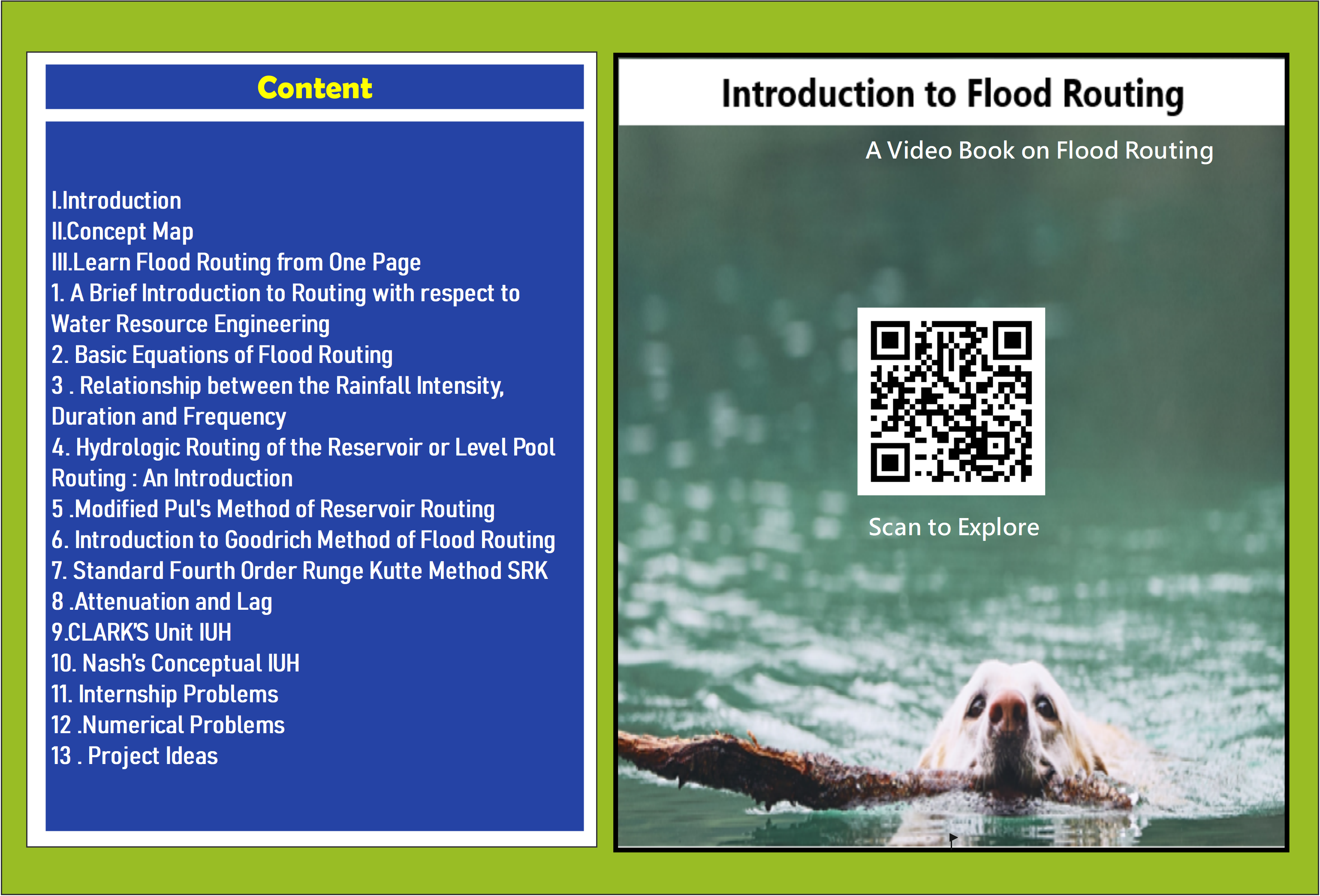 If you are a beginner, this V-Book on Flood Routing can help you understand the basic concepts. Scan the QR code to explore.