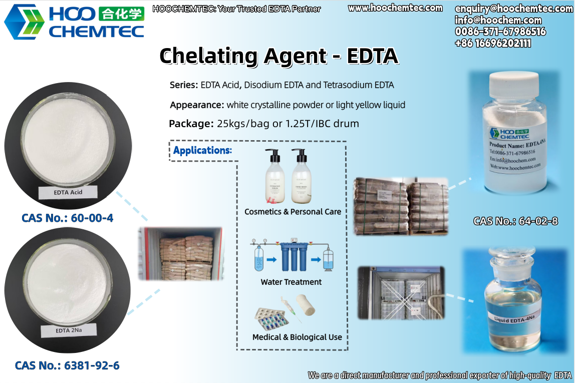 Zhengzhou HOO CHEMTEC Chelating Agent-EDTA