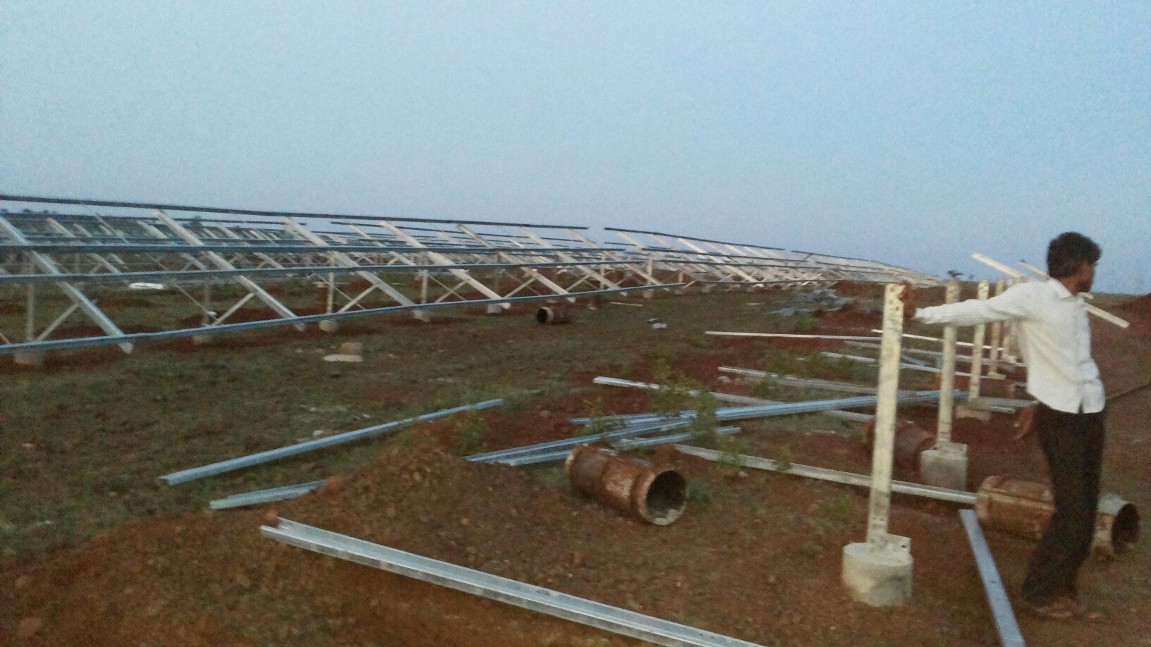 Construction of Solar PV Plant
