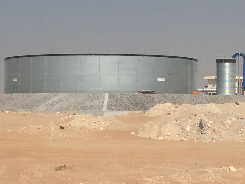 uae 3100m3 waterstorage incl filtration