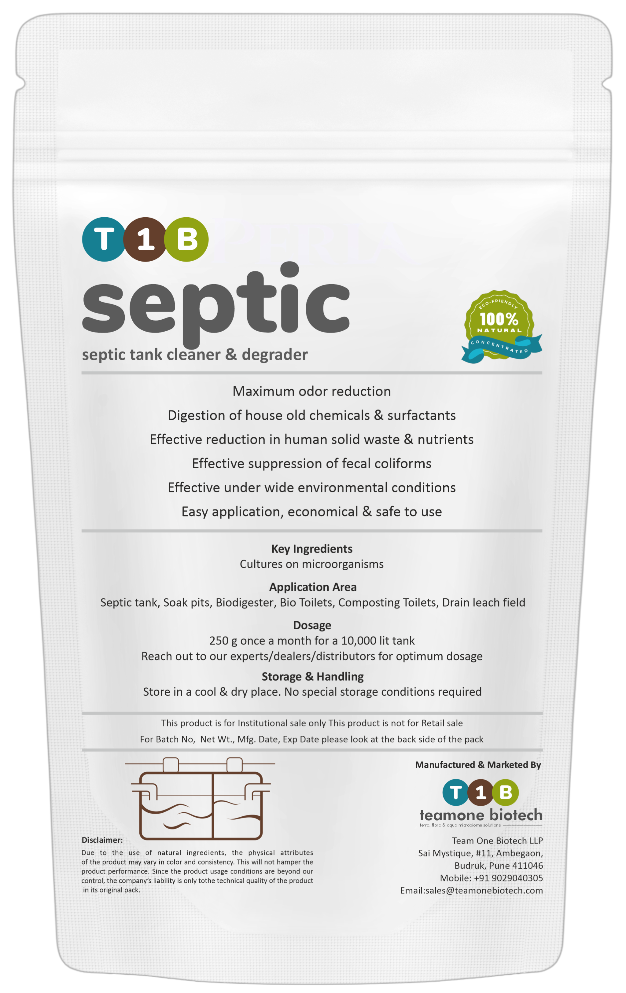 In situ fecal sludge bioremediation in septic tanks