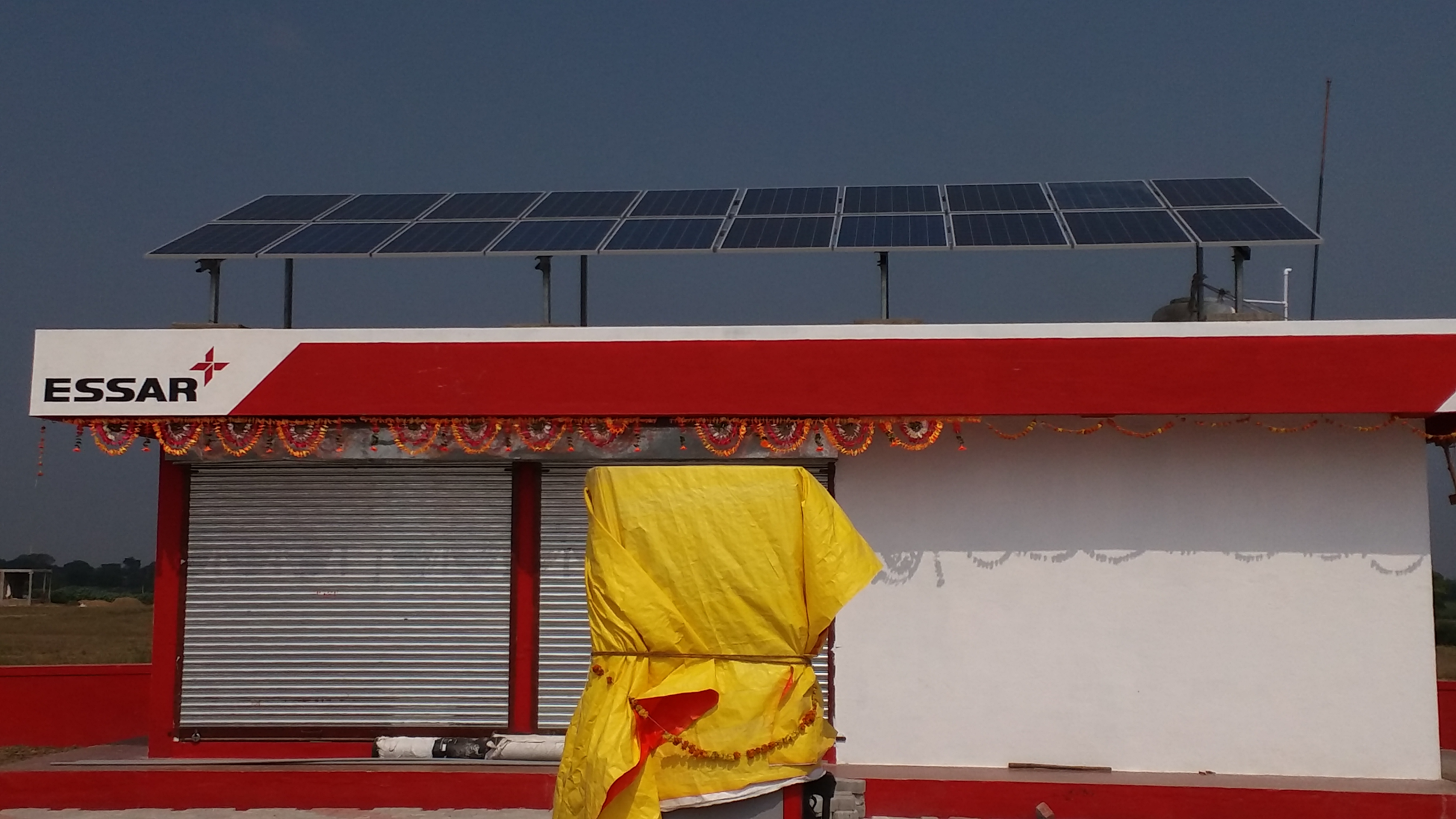 Solar power plant installation