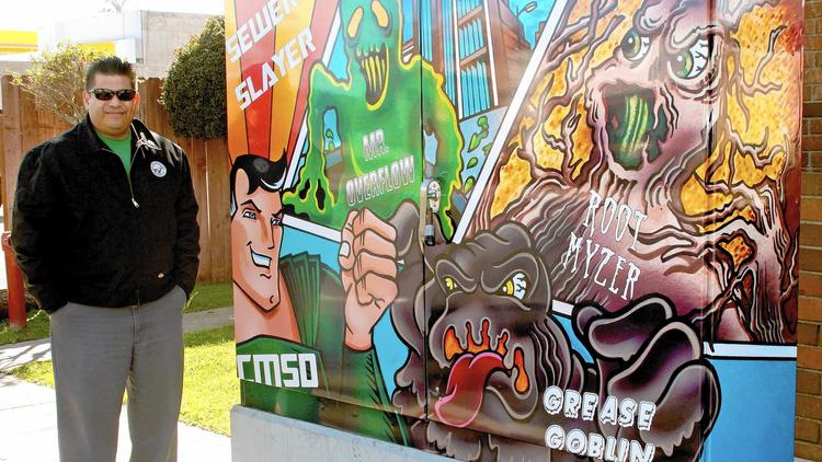 Sewer District Draws Up Comic Book Super Hero to Illustrate Underground Challenges