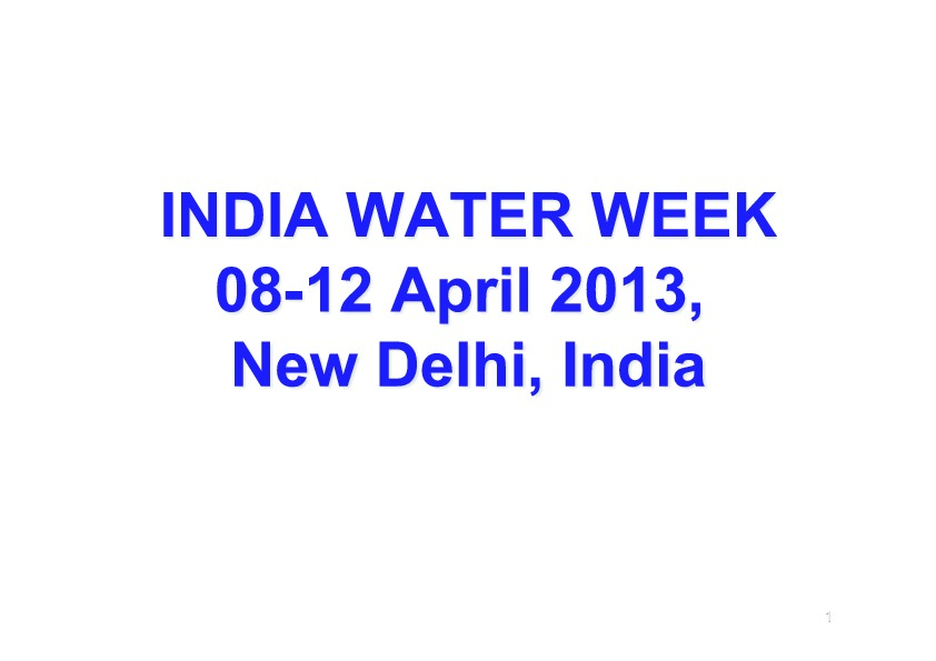 IWW 2013 roadshow presentation - status as of Feb 8