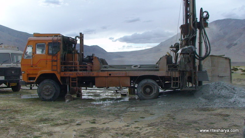 Groundwater development at Chushul 14260 feet above mean sea level.Ladakh India