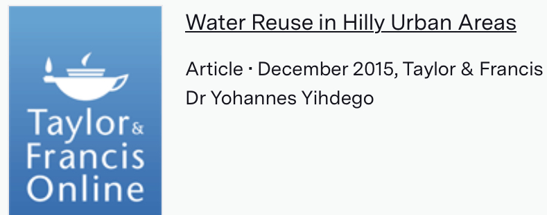 Published articles_Peer reviewed journals_Dr Yohannes Yihdego