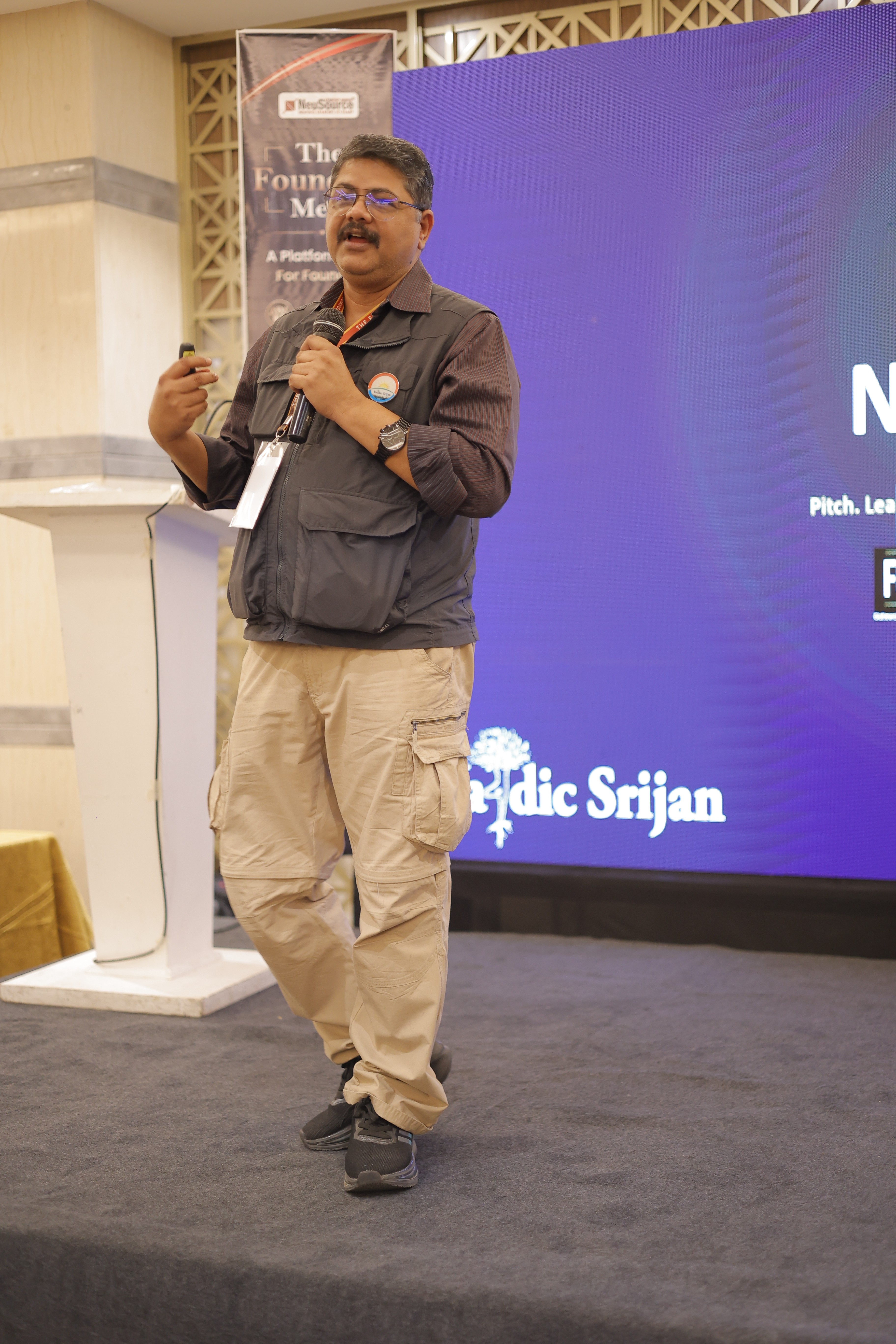 Dr. Madhukar Swayambhu, Cofounder & Research Head, VSLLP and Secretary, Blue Community South Asia, conducted a session for the budding startups ...