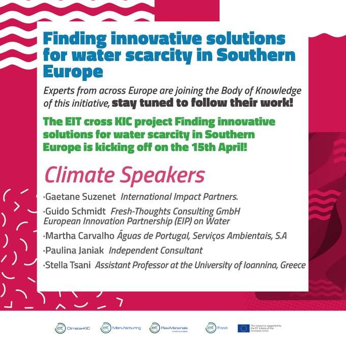The cross-KIC initiative on water scarcity in Southern Europe