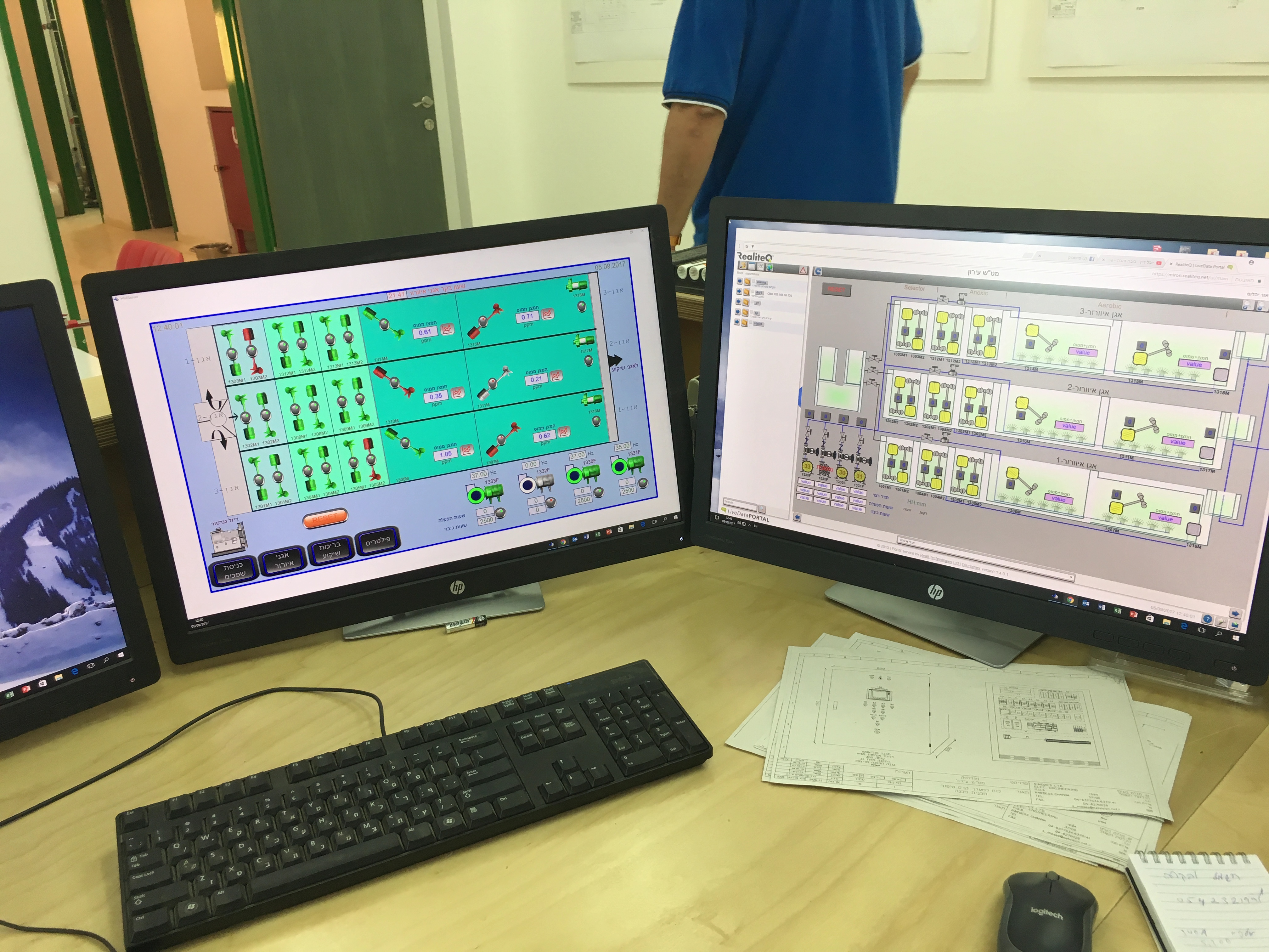 Remote monitor and control of a waste water facility using RealiteQ Cloud SCADA