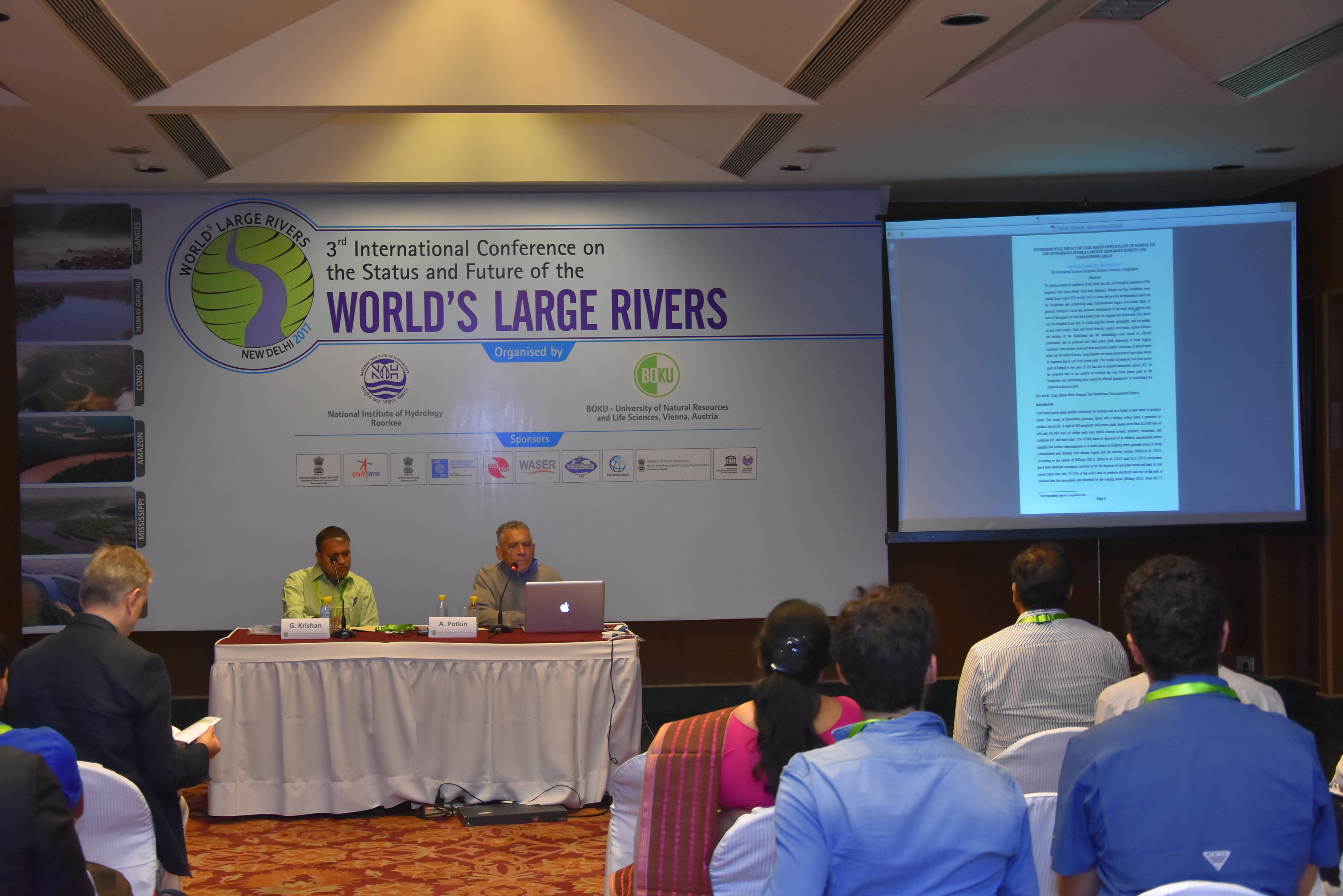 Large River Conference April, 2017 at New Delhi