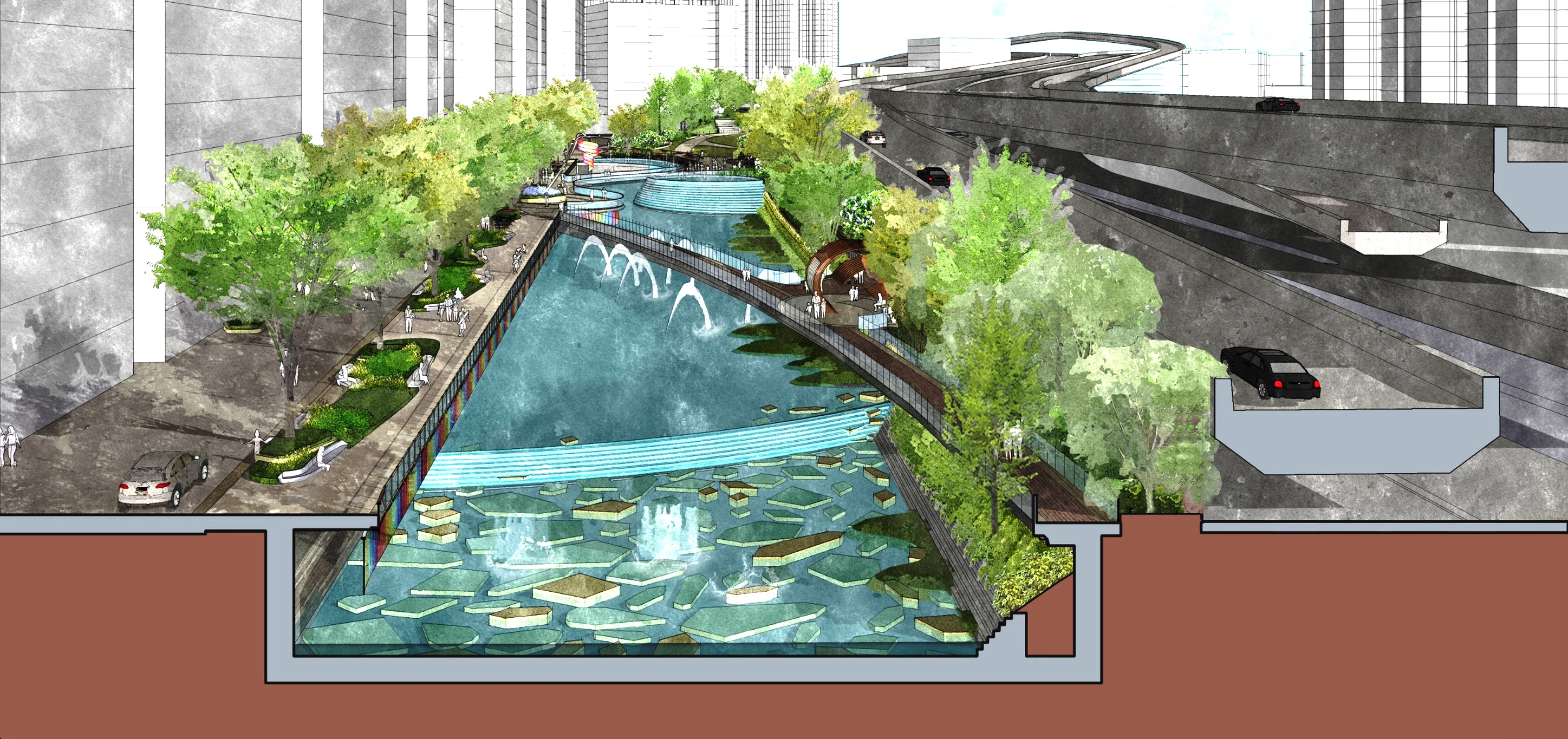 A Blue and Green Hong Kong