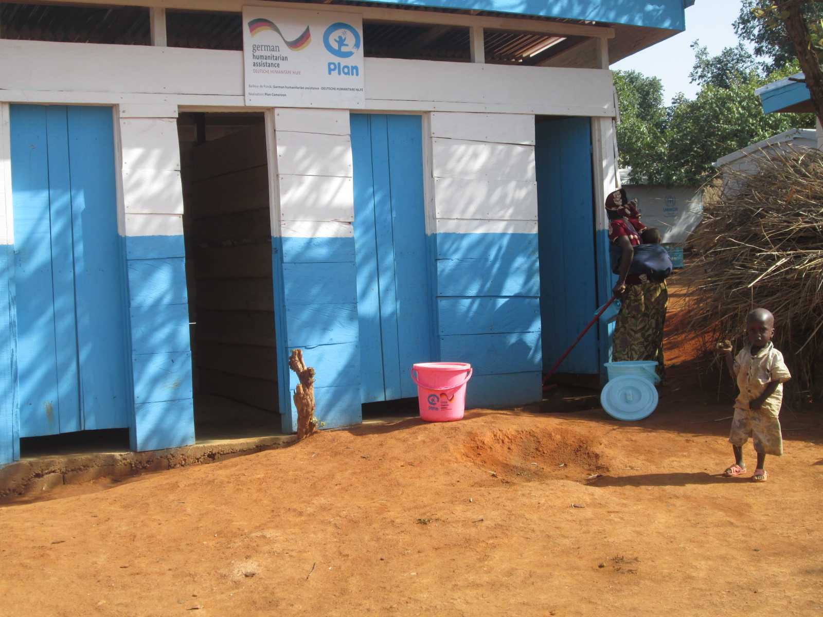 Sanitation in a refugies camp