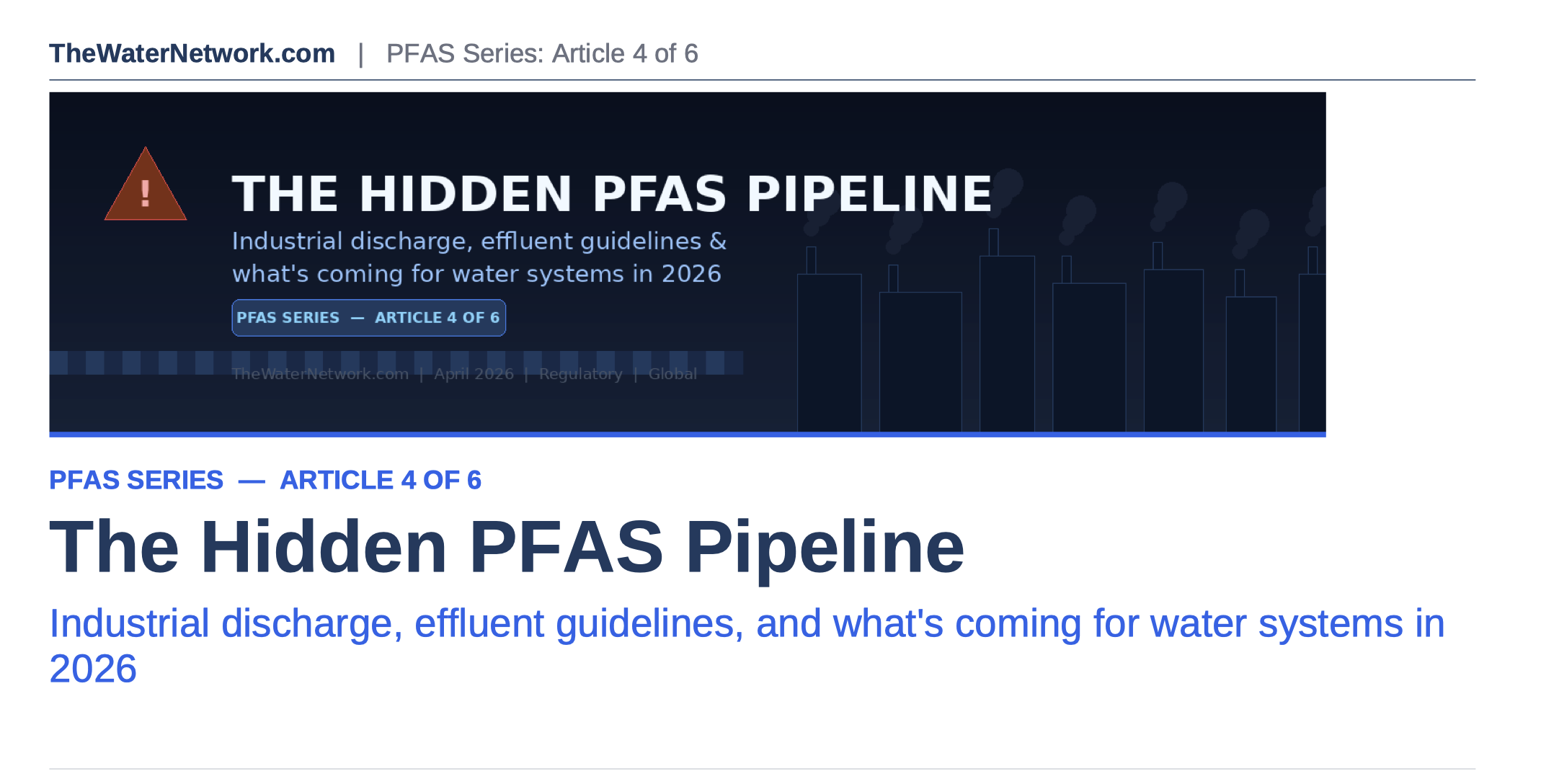 The Hidden PFAS Pipeline - article 4 of 6