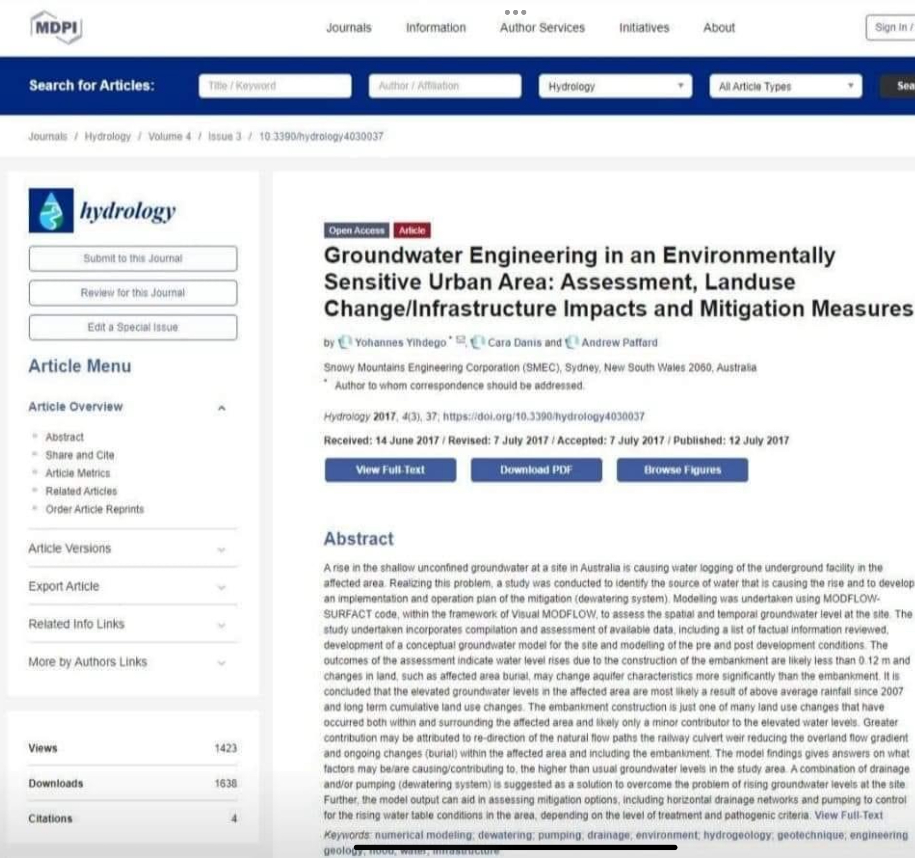 Published articles_Peer reviewed journals_Dr Yohannes Yihdego