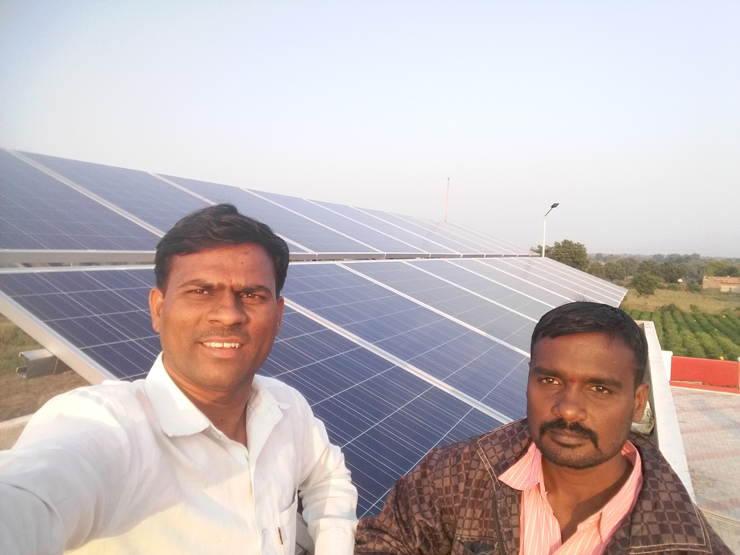 Solar power plant installation