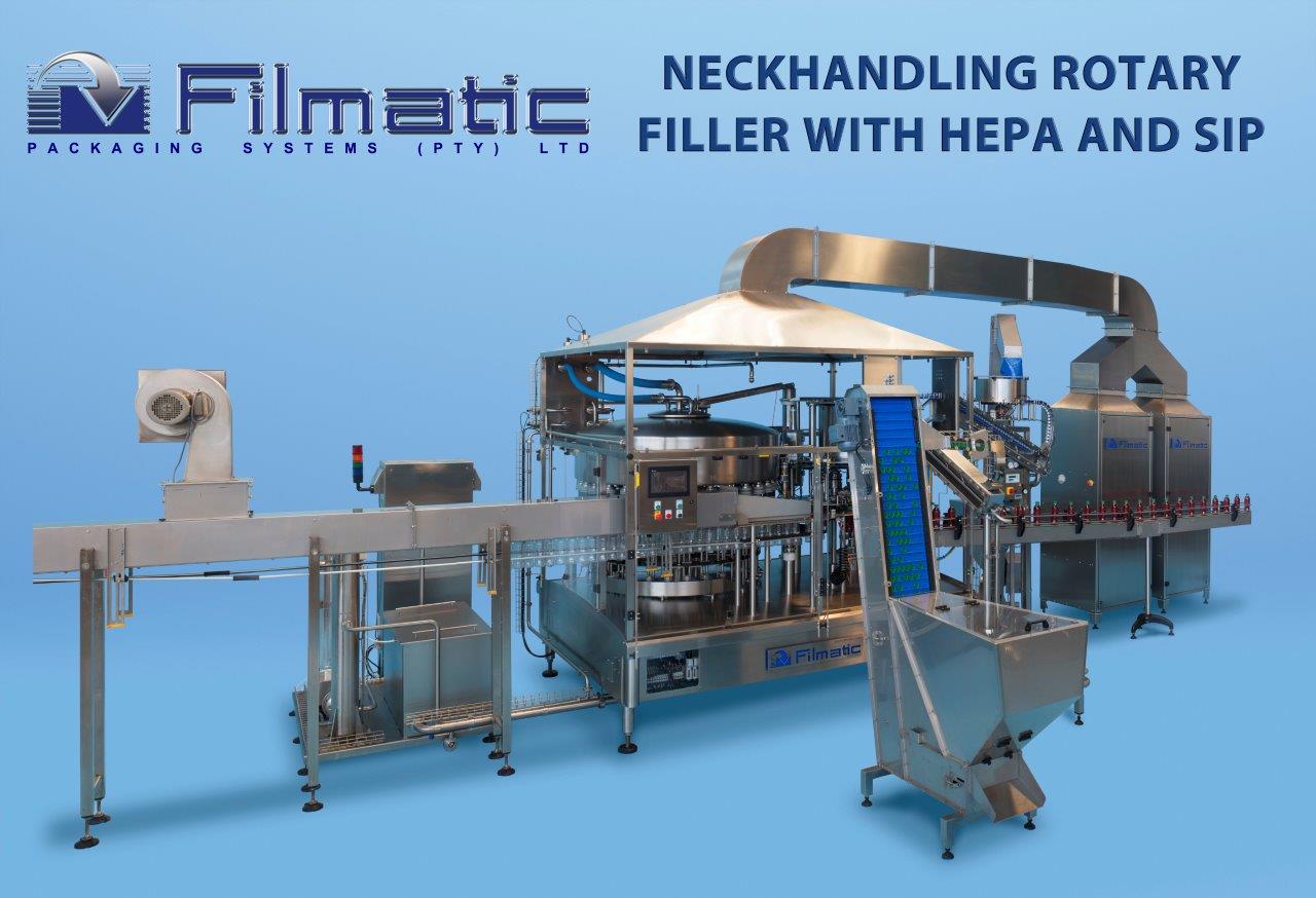 Rotary gravity, piston, nett-weigh filler/cappers