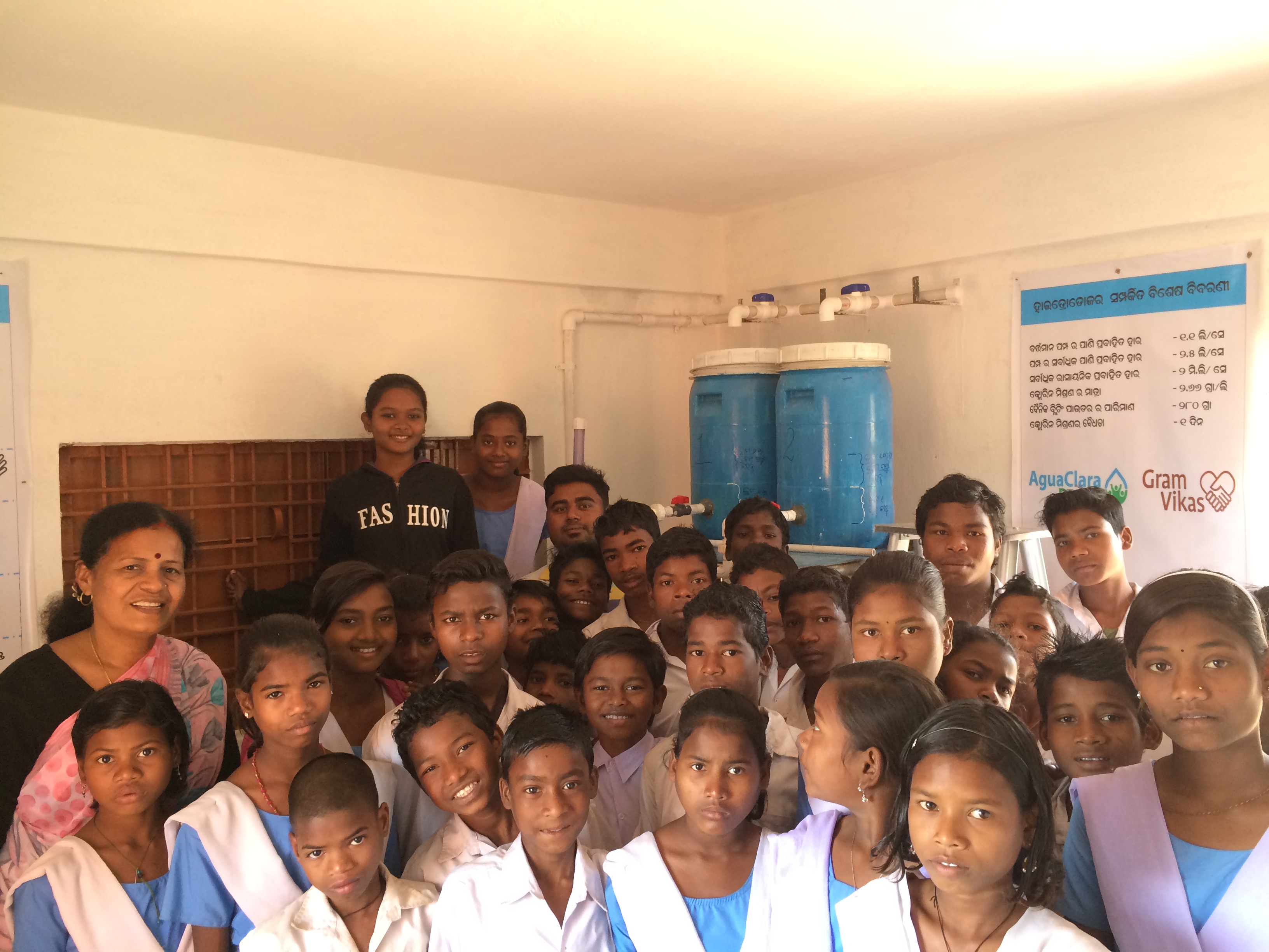 AguaClara Hydrodoser Brings Clean Water to 206 people in Odisha