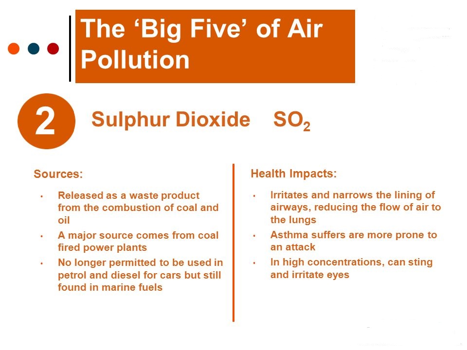 Sulfur molecules can be found ...