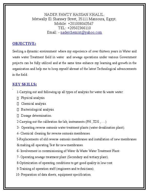 Nader Khalil, Reef Oasis - water treatment engineer