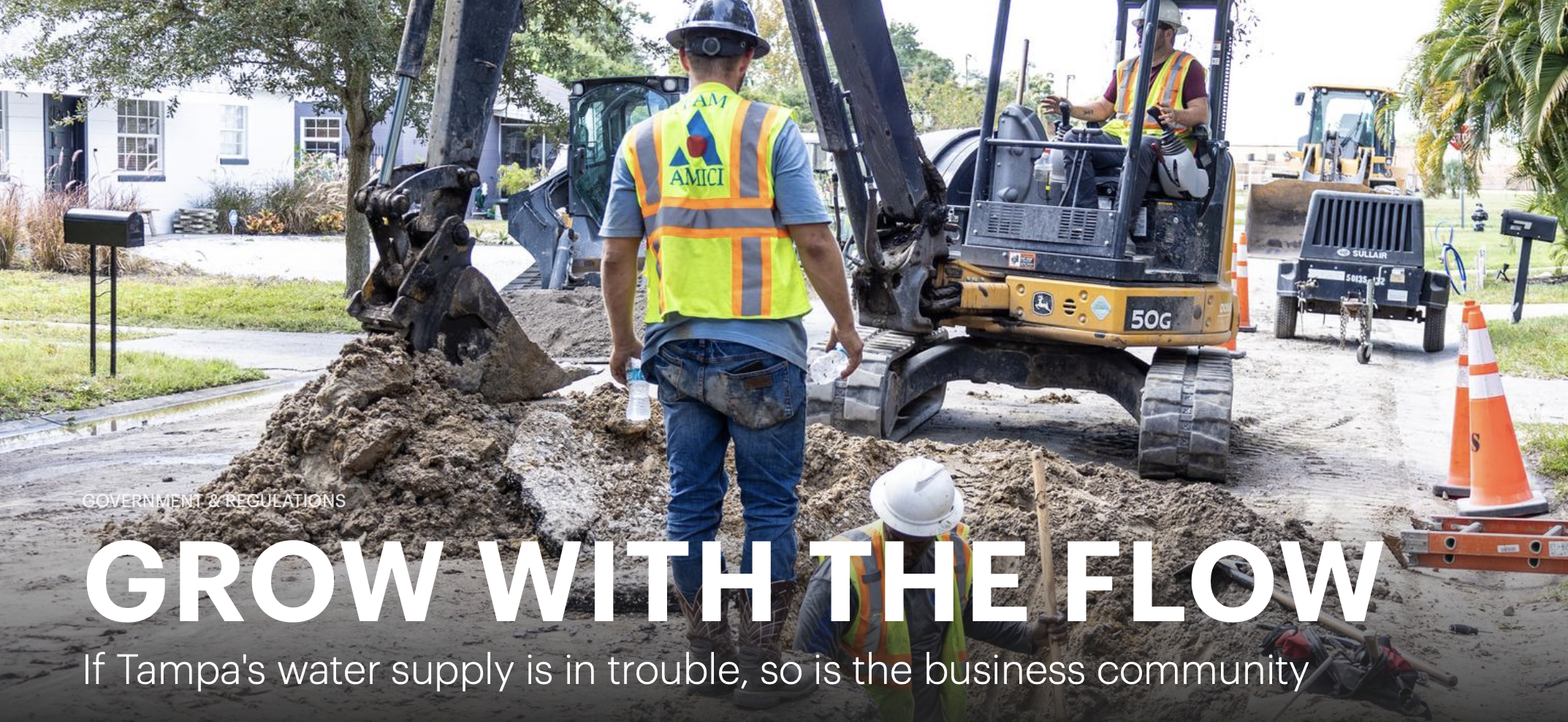 GROW WITH THE FLOWIf Tampa's water supply is in trouble, so is the business communityTampa&rsquo;s population is surging and its business climate is...