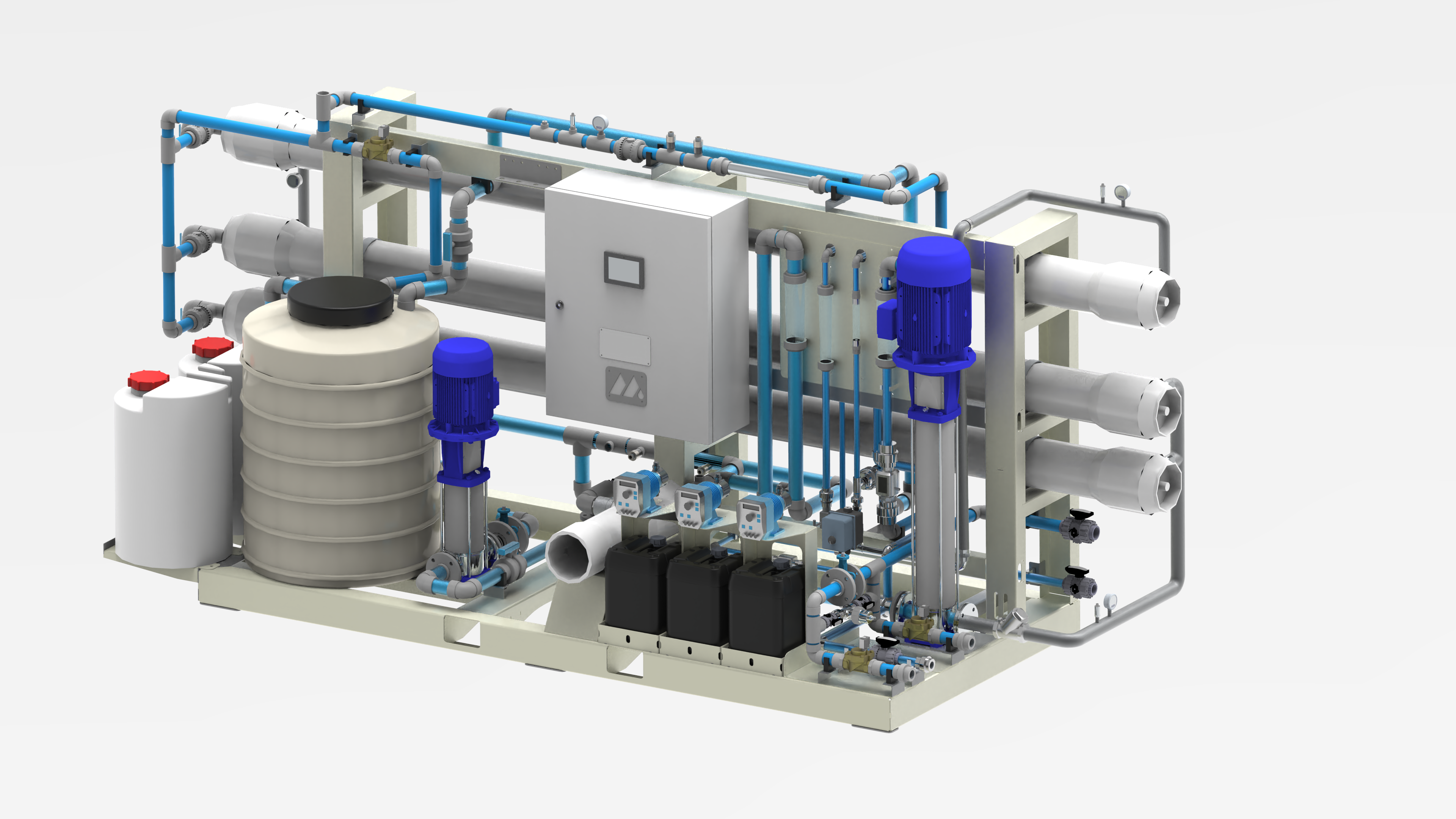 Kainos B-0410 brackish water RO skid (4-10m3/h)