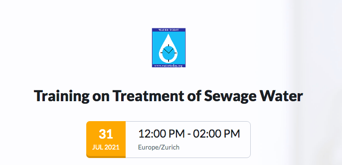 Training on Treatment of Sewer Water