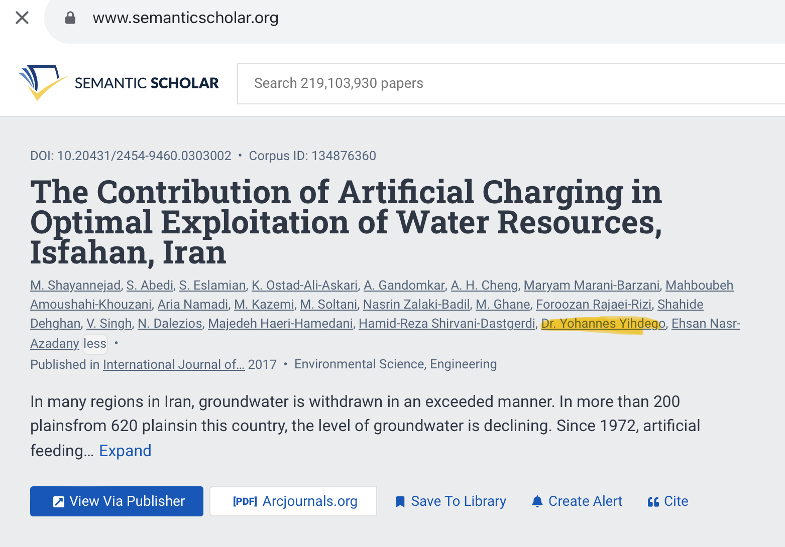 Published articles_Peer reviewed journals_Dr Yohannes Yihdego