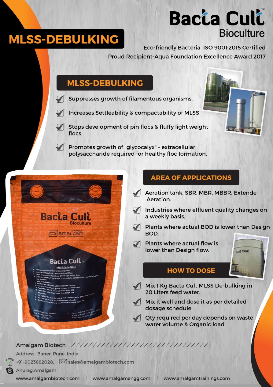 floating sludge is due to ...