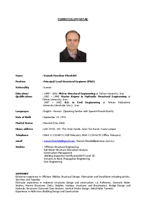 SIAMAK HOOSHIAR KHOSHDEL