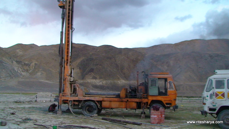 Groundwater development at Chushul 14260 feet above mean sea level.Ladakh India