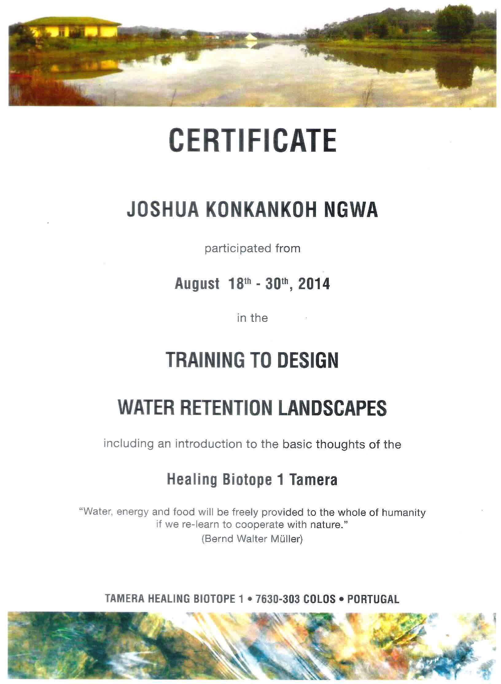 Joshua Konkankoh, Board Member at Global Ecovillage Network GEN International