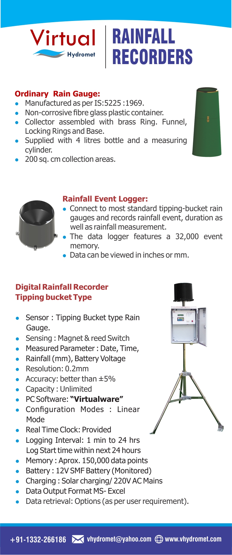 Hydro Meteorological Instrumentation