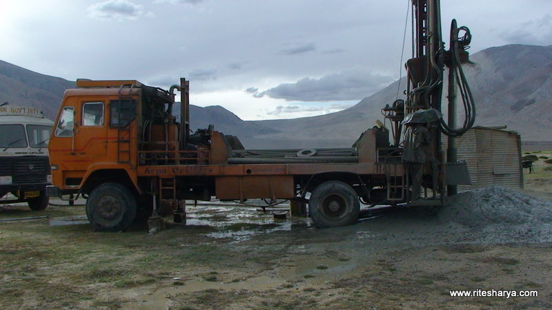 Groundwater development at Chushul 14260 feet above mean sea level.Ladakh India