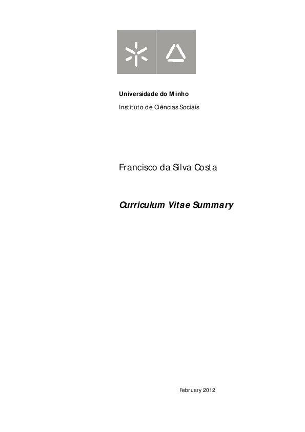 Francisco da Silva Costa, Universidade do Minho - associate professor