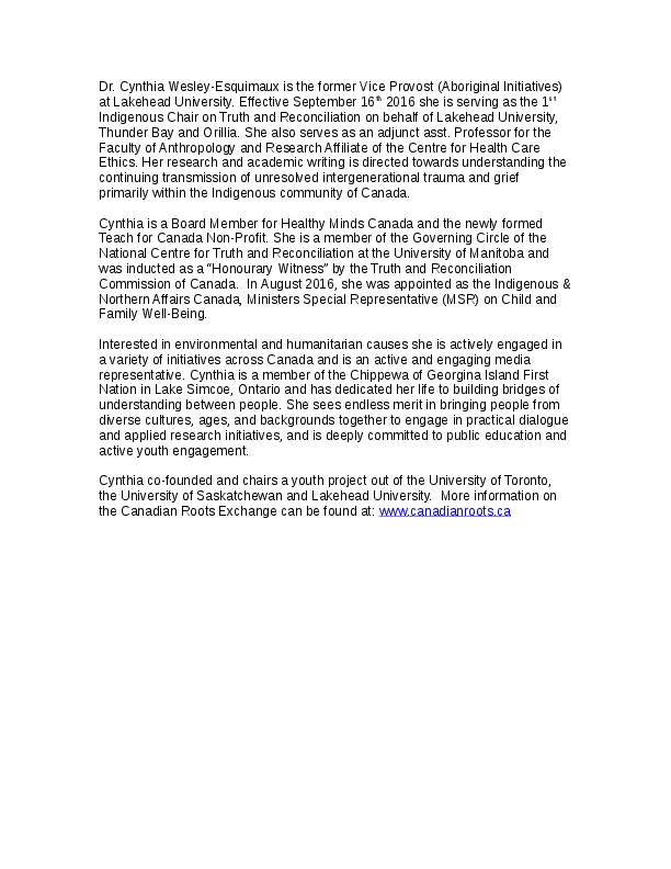Cynthia Wesley-Esquimaux
