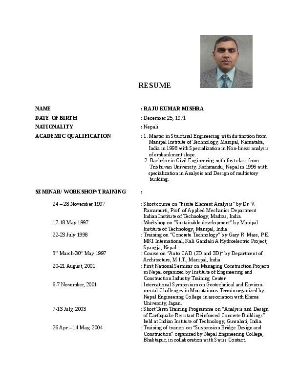 Raju Kumar Mishra, Senior Structure Engineer